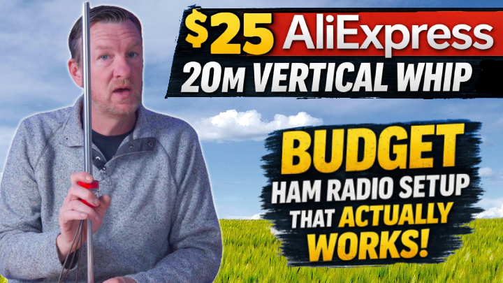 Building a 20M Portable Vertical Whip from AliExpress Parts