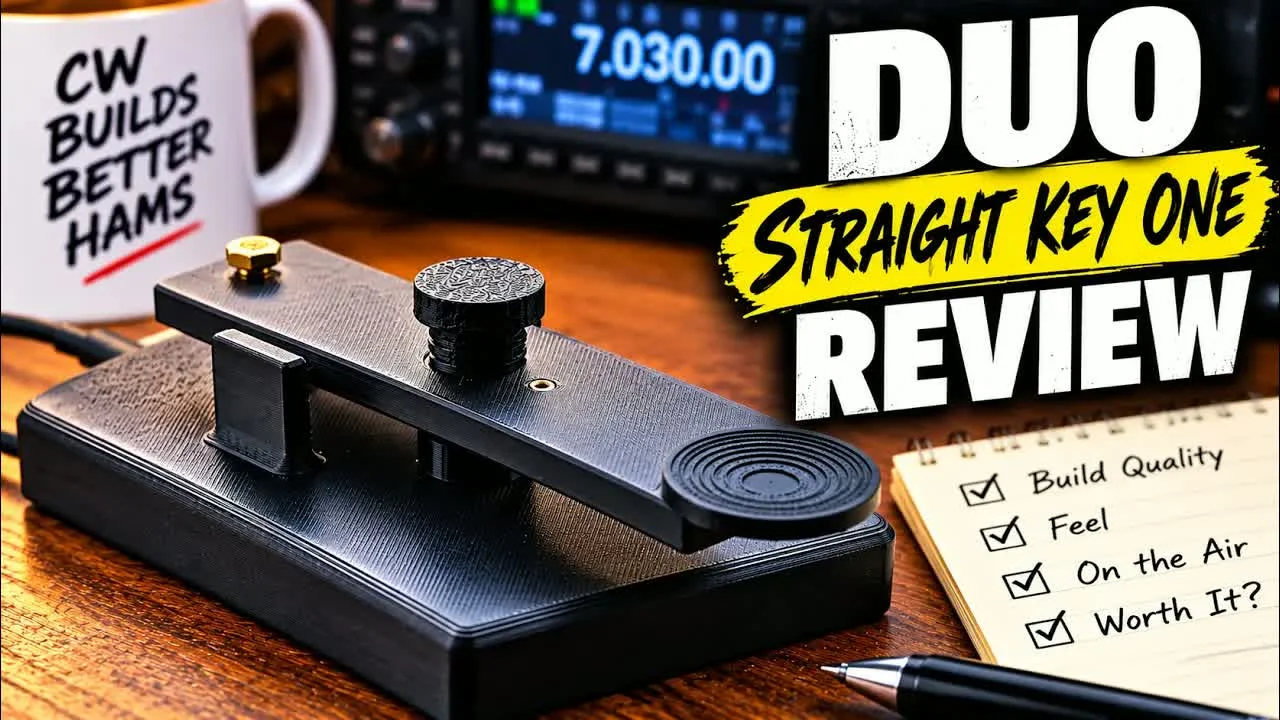 Trying CW Again With the Duo Straight Key One