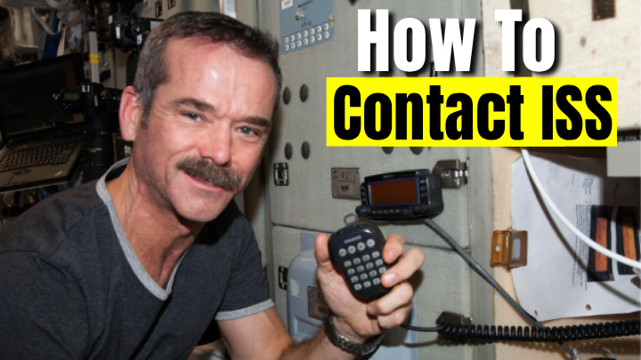 Astronaut on the ISS using Ham Radio