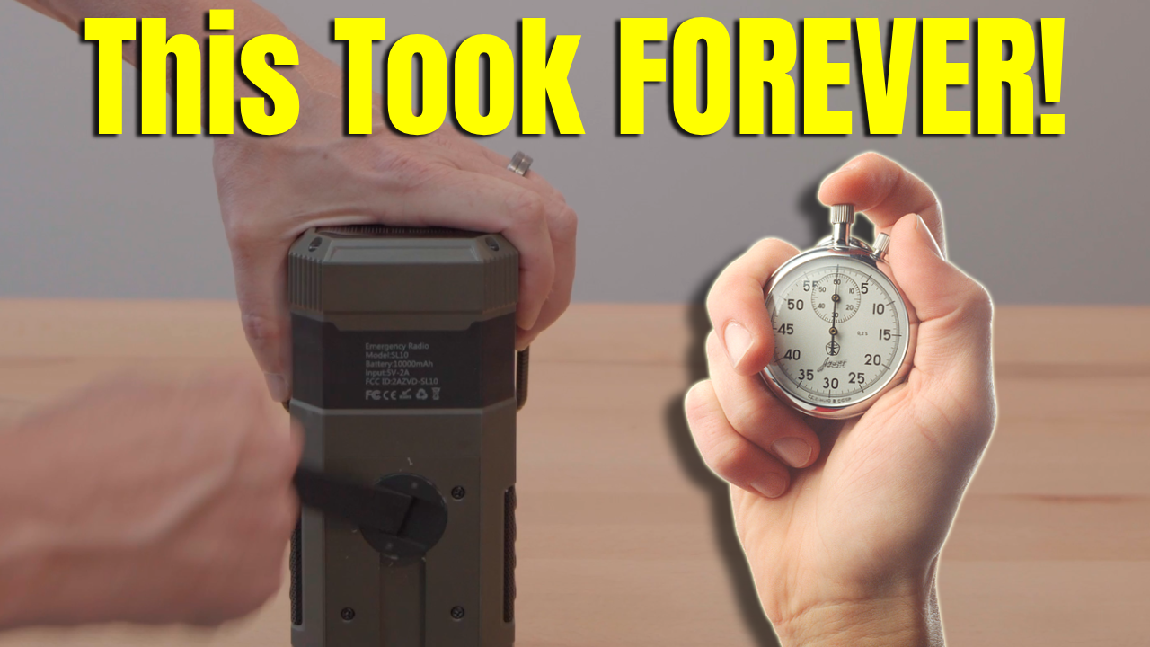 How Much Cranking Does It Actually Take to Power a Dead Radio