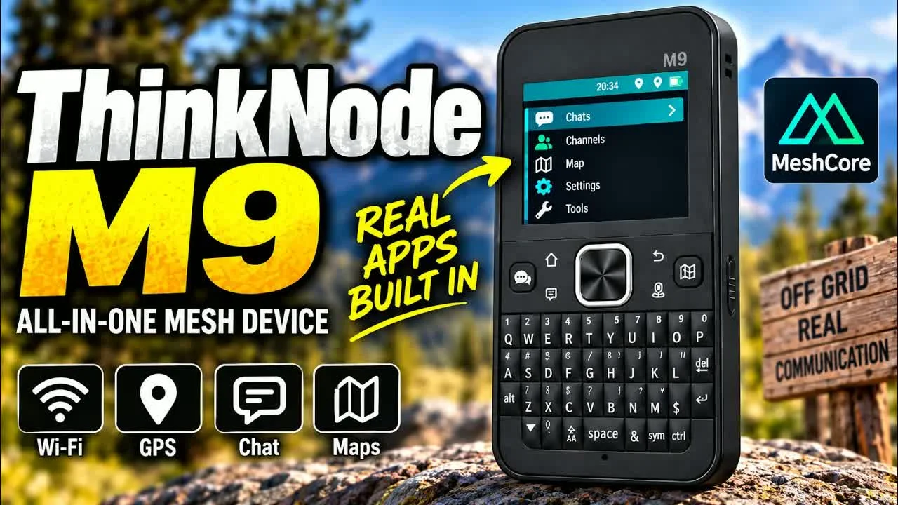 MeshCore Without a Phone? ThinkNode M9 Review