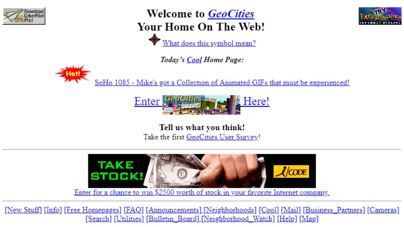 Before (old club site)