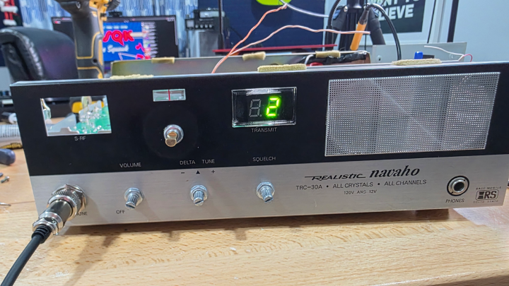 Realistic Navajo CB radio modernized with a Radioddity CB900 Pro finished